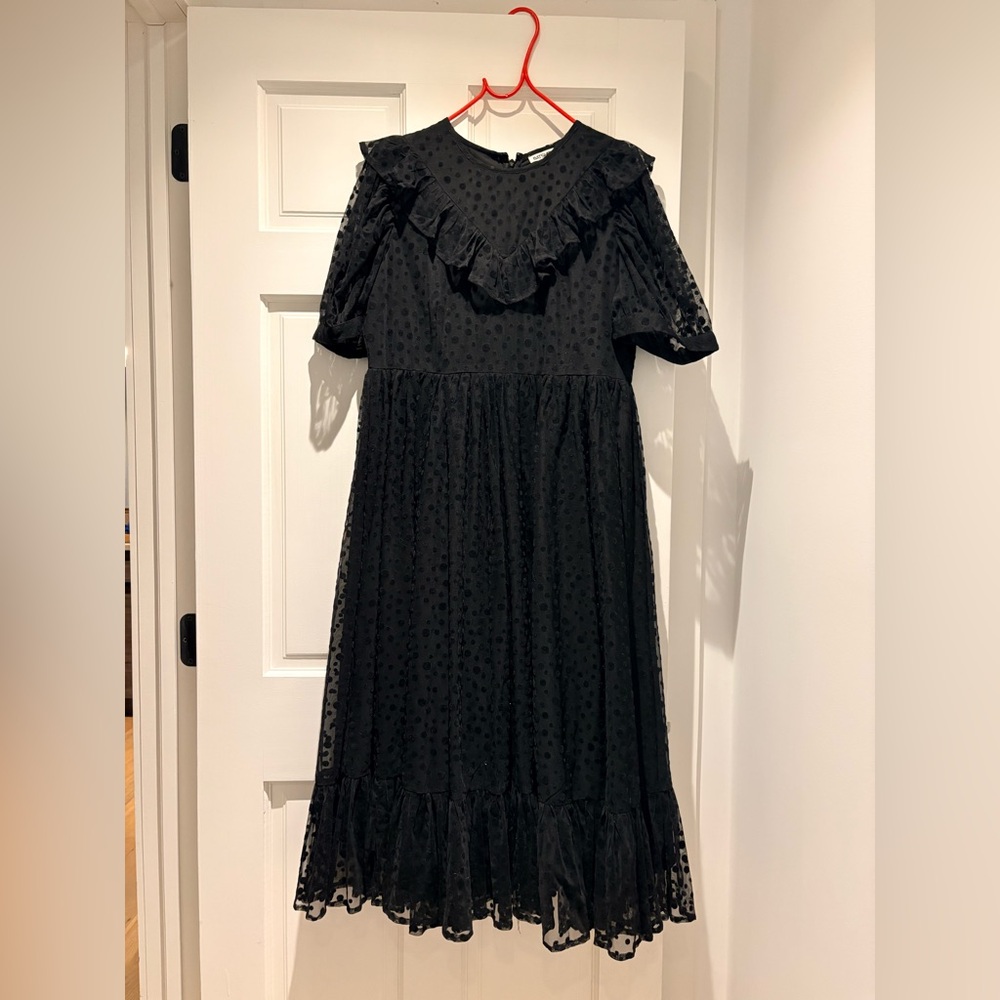 Batsheva Black Textured Dress - NEVER WORN